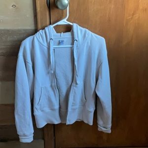 Aerie cropped hooded zip up